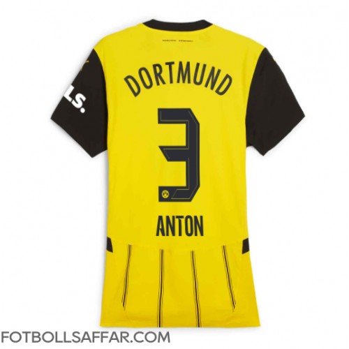 Borussia Dortmund Waldemar Anton #3 Hemmatröja Dam 2024-25 Kortärmad